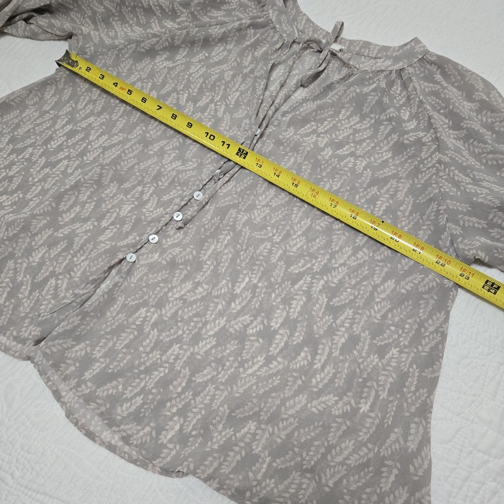 By Together + Collection‎ Womens Medium Blouse Boho Oversized Wheat Fairy Flowy - Picture 10 of 16